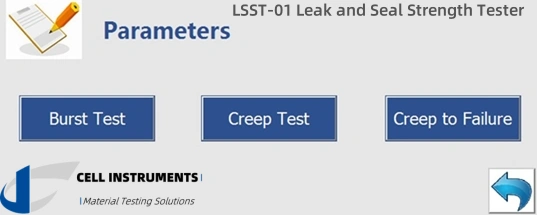 Leak and Seal Strength Tester Test Methods